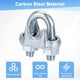 thumbnail image 4 of Uxcell 6-Pack Abrazaderas de Cable, Clip de Cable de Acero al Carbono M6, Sujetador de Silla de Perno en U, 4 of 6