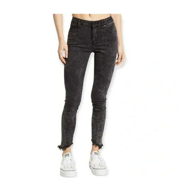 Articles of Society Womens Suzy Step Hem Skinny Fit Jeans Black 29 Walmart