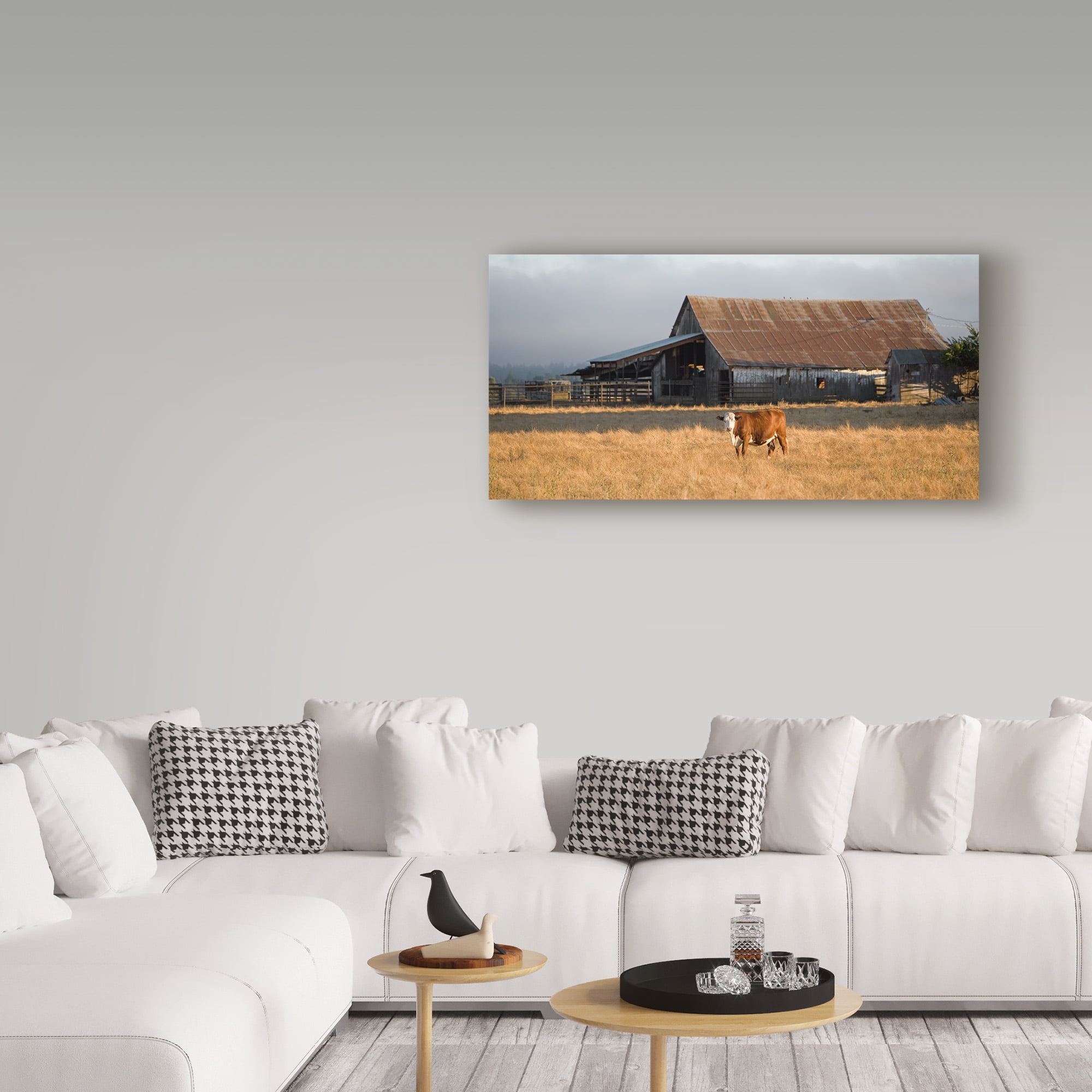 Trademark Fine Art 'Cow Portrait' Canvas Art by Lance Kuehne
