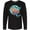 AB-Black, variant on Inktastic Key West, Florida Swimming Sea Turtle with Bubbles Long Sleeve T-Shirt