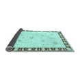 thumbnail image 2 of Ahgly Company Indoor Square Abstract Light Blue Modern Area Rugs, 8' Square, 2 of 4