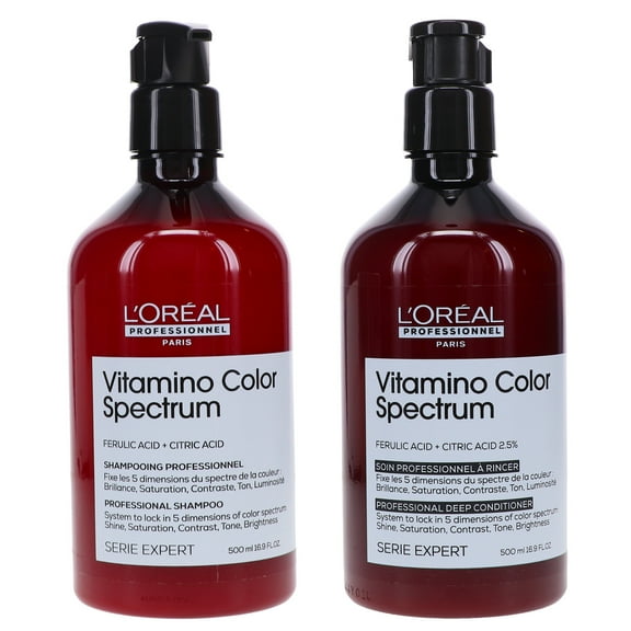 L'Oreal Professionnel Vitamino Color Spectrum Professional Shampoo 16.9 oz & Deep Conditioner 16.9 oz Combo Pack