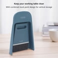 thumbnail image 4 of Mini Dustpan Brush Set, With Soft and Hard Brush, Integrated Design, for Table Countertop Keyboard Cleaning, ABS Material, 4 of 7