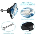 thumbnail image 5 of HemaKayy 4 Pack 1.65" Decorative Cabinet Knobs - Themed Drawer Handles, ABS Glass Rectangle Pulls for Kitchen, Bedroom, Home Furniture Decor - Unique Marble Texture, 5 of 7