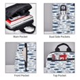 thumbnail image 3 of Honeii Blue Fish Print Lightweight Backpacks,Carry on Backpack,Durable Backpack for School, Work & Travel, 3 of 7