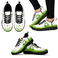 thumbnail image 1 of Zapatos de golf con estampado de tinta en blanco y negro, zapatos deportivos para actividades al aire libre, zapatos de baloncesto con cordones y suela negra, zapatos planos para aficionados., 1 of 6