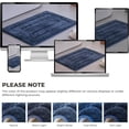 thumbnail image 3 of GRANNY SAYS Bath Mat, Microfiber Non Slip Bathroom Rug, Water Absorbent Bath Rugs, 16" x 24", Deep Blue, 3 of 10