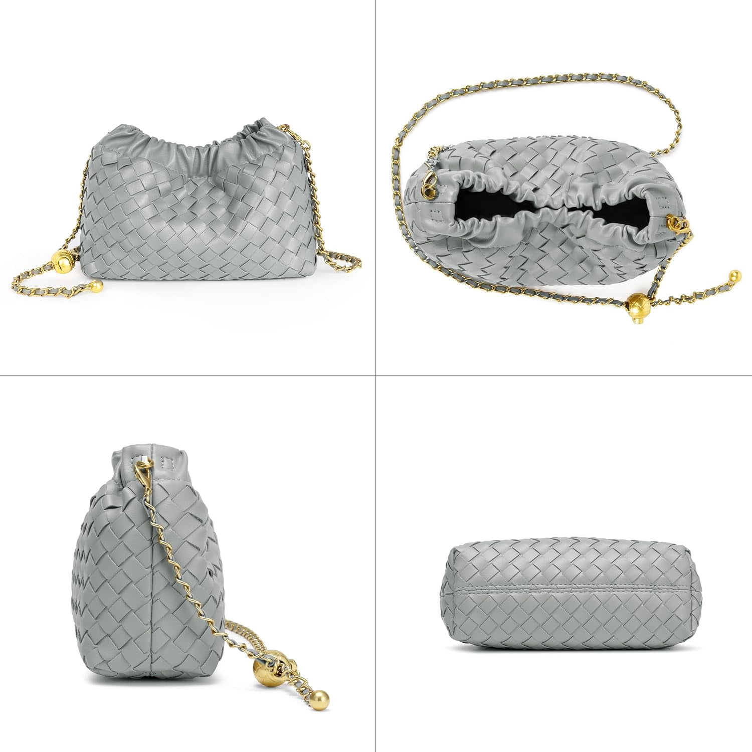 Small Crossbody Bag For Women Trendy.Dumpling Bag Clutch Purse For Women Evening Bag Cloud Purse Vegan Leather Hobo Bag