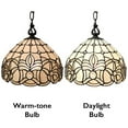 thumbnail image 4 of Amora Lighting AM282HL12B 12 in. Tiffany Style Floral Hanging Lamp, 4 of 4