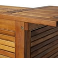 thumbnail image 3 of vidaXL Solid Acacia Wood Bar Table 110x50x105cm Patio Bistro Dining Furniture, 3 of 8