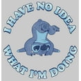 thumbnail image 2 of Men's Lilo & Stitch I Have No Idea  Sweatshirt Athletic Heather 2X Large, 2 of 4