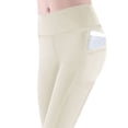 thumbnail image 6 of Capri Leggings with Pockets for Women Tummy Control Knee Length Leggings High Waist Yoga Pants Women Workout Capri Pants, 6 of 9