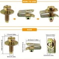 thumbnail image 6 of 30pcs M6-1.0 Car Body Bolt and U-shaped Nut Clip Kit | Universal Splash Shield Bolt Clip for Engine Undercover Chassis, Bumper Mudguard Liner Push Fixing Fastener Kit, 6 of 6