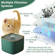 Cat Water Fountain, Pet Fountain Automatic Circulating Filtration, 2.5L Cat Drinking Water Dispenser with Smart Pump