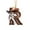 R, variant on Western Cowboy Style Acrylic Letter Pendants - Assorted Alphabet Christmas Tree Ornaments with Cowboy Hats & Floral Details, Festive Holiday Decor Gifts