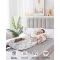 thumbnail image 3 of Bunny Easter Body Pillow Case Cover - Microfiber Bed Throw Pillow Covers, Spring Floral Pastoral Wooden Decorative Lumbar Pillow Cover with Envelope Closure for Sofa/Travel 20"x54", 3 of 6