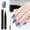 Blue, variant on FSTDelivery Nail Stuff for Beginners, Step Gel Nail Polish Brush Pen DIY Nail Art Drawing Marker Pen Soak Ofef LED Nail Varnish Nail Tools 5ml, DIY Nails at Home, Christmas Birthday Gifts for Women
