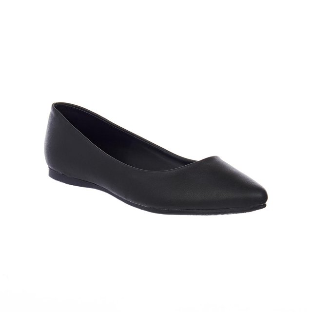 Zapatos Mujer De Piso Tipo Piel Negro Casuales Cómodos negro 26 Incógnita 020D1R