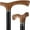 Espresso Ash Fritz Walking Cane, variant on Stylish Walking Sticks – Ash Fritz Walking Canes Made from Genuine Beachwood & Ash Wood Shaft and Silver Collar – Colorful Best Gift for Men and Women Comfortable & Safe to Walk.