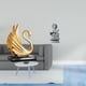 thumbnail image 2 of Elegante figura de cisne, escultura de arte moderno para el gabinete de la sala de estar, decoración del hogar y centro de mesa de Buda femenino de Fe, 2 of 8