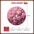 thumbnail image 2 of Salouo Pink Glitter Heart Candy Christmas Tree Skirt 30" Farmhouse Christmas Decorations Snowman Xmas Tree Skirt Tree Mat for Holiday Party Decor, 2 of 8