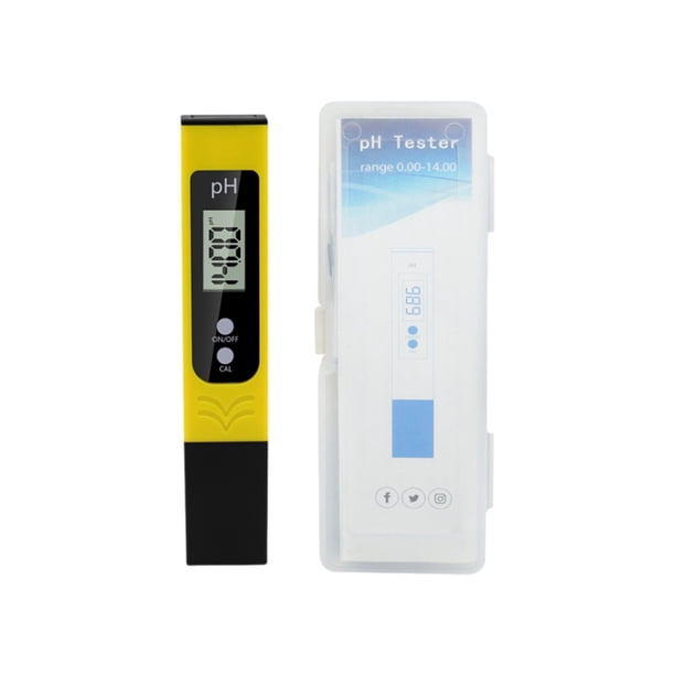 Medidor de PH 0-14 Rango de prueba de PH Bolígrafo de prueba de agua potable para piscina potable SPA