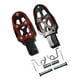 thumbnail image 5 of Reposapiés de motocicleta Sunnimix Reemplazo de pedales Clavijas anchas de aleación de aluminio profesional Clavijas traseras Rojo, 5 of 8