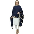 thumbnail image 7 of Phagun Indian Women's Designer Chunni Cotton Dupatta Ethnic Stole Scarves-Navy Blue, 7 of 7