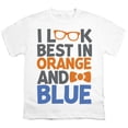 thumbnail image 2 of Blippi I Look Best In Orange Kids T Shirt for Youth Boys and Girls, White, X-Small, 2 of 4