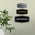 thumbnail image 4 of Signs ByLITA Fancy Site Office Sign (Brushed Silver) - Large, 4 of 5