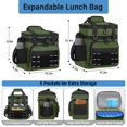 thumbnail image 4 of Bolsa Térmica Táctica para Almuerzo TENKIST Aislada 16L Verde Ejército, 4 of 7