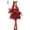 Z-Red9536, variant on Halloween Girls Clothes Sets Funny Hallowmas Pirate Dress Up Pleated Dress With Headwear Stage Performance Outfits Cozy Halloween Clothing Set