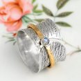 thumbnail image 3 of QQTDFG Retro Women 925 Silver Rings Round Cut Turquoise Wedding Jewelry Gifts Size 6-13-#15-6, 3 of 3