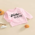thumbnail image 2 of Sweatshirts d'Halloween pour Bébés Filles Garçons Imprimé Lettre Col Rond Manches Longues Pulls Automne Hiver Hauts Décontractés, 2 of 6