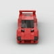 thumbnail image 5 of Compatible con Lego pequeñas partículas coche deportivo de carreras rojo juguetes para niños bloques de bricolaje tecnología rompecabezas, 5 of 5