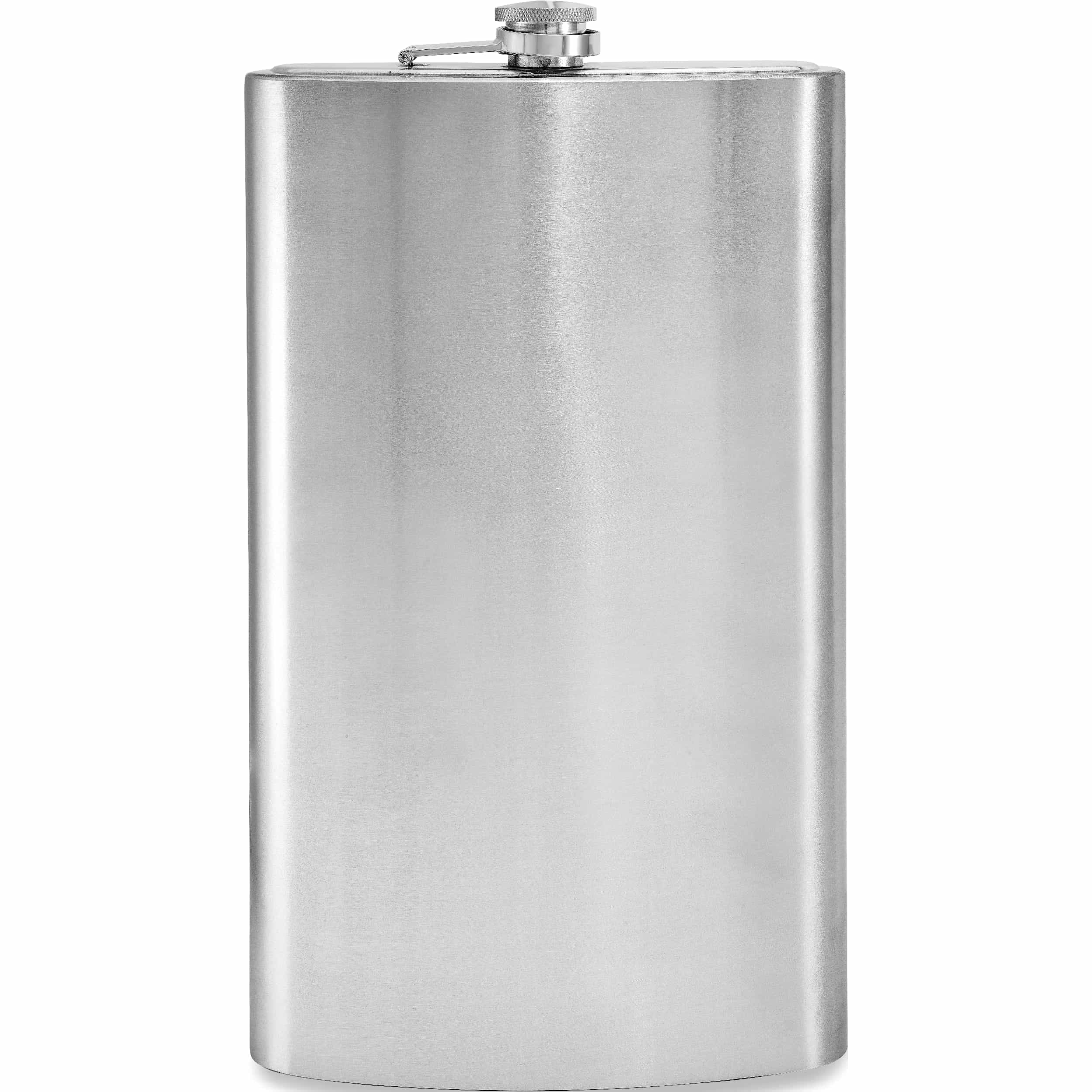 64oz Stainless Steel FLASK Alcohol Whiskey Liquor Large 1/2 Gallon 