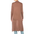 thumbnail image 5 of MOA Collection Women's Comfortable Relaxed Fit Long Cardigan - Perfect for Everyday Wear, 5 of 5