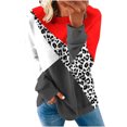 thumbnail image 2 of 2023 Chandail en Molleton Mode pour Femmes 50 % de Réduction Liquidation Col Rond Mode Décontractée Manches Longues Imprimé Chandail en Molleton Haut Blouse, 2 of 5