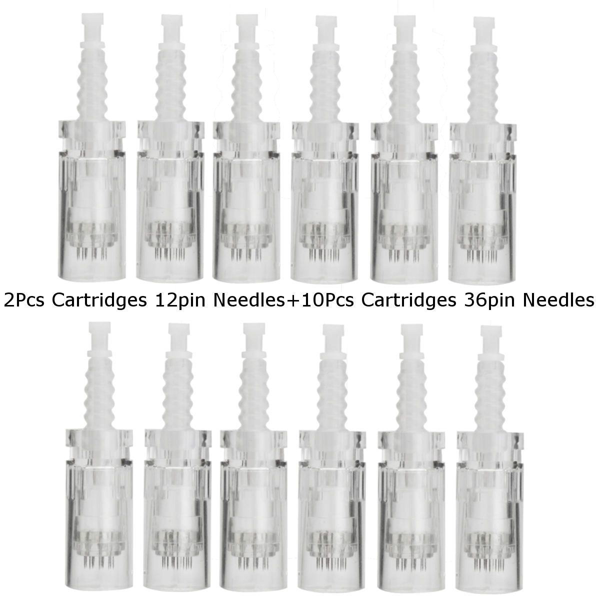 Dr.roller DG 05 Derma Pen Cartridges – 10 Stück Mit 12 Nadeln, Für Microneedling Behandlung