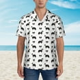 thumbnail image 2 of Balery Border Collie Dog Camisas hawaianas de manga corta para hombre, camisas playeras de corte holgado, camisas de vacaciones con botones,Small, 2 of 7