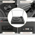 thumbnail image 4 of Udreamer Vinyl Record Player with Speakers & 3-Speed and Wireless Bluetooth,Vintage Audio Turntables | Black, 4 of 13