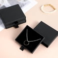 thumbnail image 6 of 5 Pack Jewelry Gift Boxes, 3.14 x 3.14 x 0.98Inch Small Gift Boxes, Cardboard Jewelry Boxes, Drawer Type Jewelry Organizer Box, Jewelry Box for Women for Bracelets Earrings Necklaces Earring (Black), 6 of 14