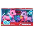 thumbnail image 3 of Kid Connection Miniature Unicorn Playset, 16 Pieces, Toddler Toys for Children Ages 3+, 3 of 6