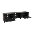 thumbnail image 4 of CorLiving Cole Modern Dark Gray TV Stand with Open and Closed Storage for TVs up to 85 Inch - TV Stand for Living Room, Stylish TV Stand, Modern Entertainment Center with Storage, 4 of 15