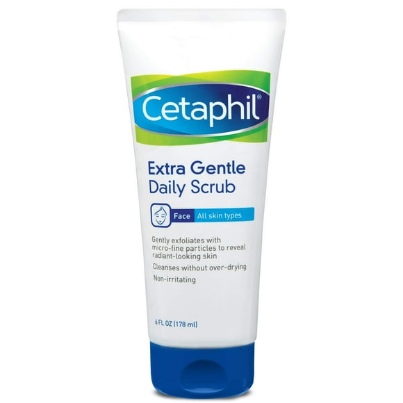 Extra Gentle Daily Scrub,Gently Exfoliates & Cleanses Without Over-drying, For All Skin Types, Non-Irritating & Hypoallergenic,Suitable For Sensitive Skin, 6 Fl Oz, Pack of 2 Origi