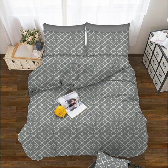 Elegant Comfort Wrinkle Free 1500 Series Sheet set , Full Grey