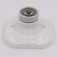 thumbnail image 3 of Led E27 Bulb Socket, Ceramic E27 Socket And Plastic Base, E27 Wall Socket, White E27 Socket With Ring For Hallway/ceiling/balcony Lighting, 3 of 5