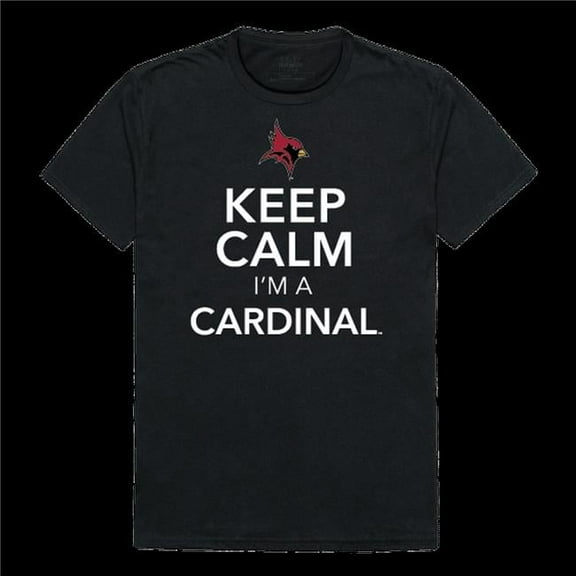 W Republic 523-739-BLK-05 St. Johns University Fisher Cardinals Keep Calm T-Shirt, Black - 2XL