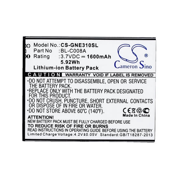 1600mAh BL-C008A Battery for GIONEE E3T E3