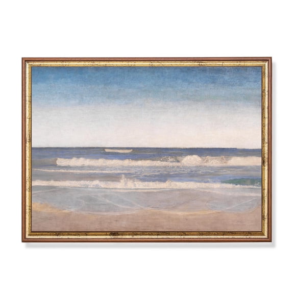 Antique Ocean Seascape Coastal Nautical Wall Art Home Decor, 8x12 UNFRAMED